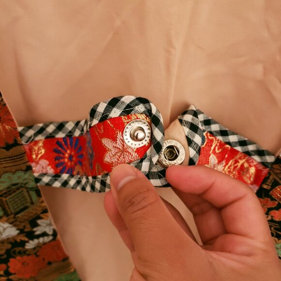 Unisex Asian Red Multicolor Beautiful Pattern Traditional Clothing Long Vest - Picture 9 of 15